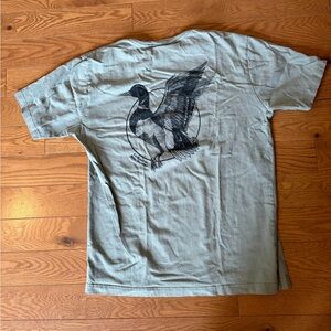 Filson x Ducks Unlimited Light Sage Short-Sleeve Tee with Black Duck Graphic